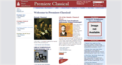 Desktop Screenshot of classical.premieremusic.net