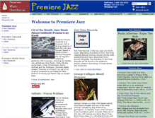 Tablet Screenshot of jazz.premieremusic.net